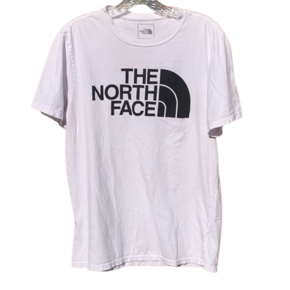 The North Face Men's Tee in White with Black Logo Size M. In Great Condition